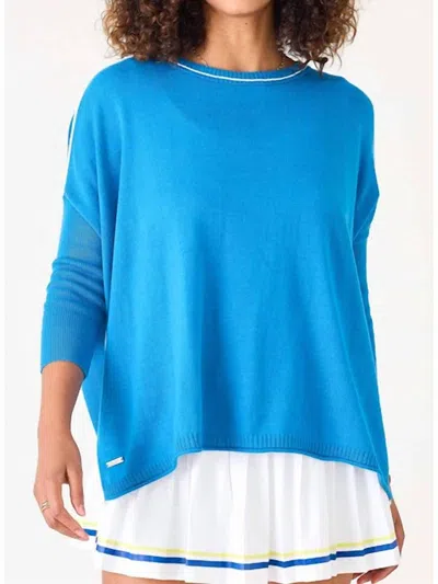 Mersea Catalina Contrast Crewneck Traveler In French Blue