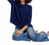 Mersea Catalina Crewneck Sweater In Deepwater In Blue