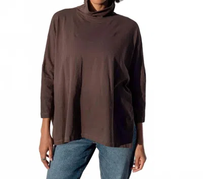 Mersea Catalina Turtleneck Tee In Brownstone