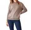 Mersea Coronado Split Back Sweater In Hazlenut+seasalt In Multi