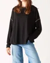 Mersea Delmar Long-sleeve Sweater In True Black In Black
