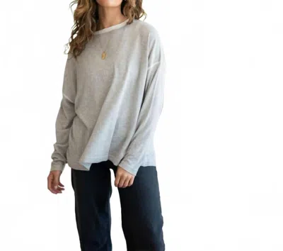 Mersea Delmar Sweater In Silver Cloud In Gray