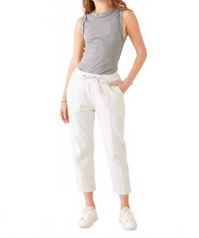 Mersea Frenchie Taper Pant In Ash Heather In White