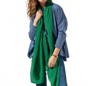 Mersea Go Lightly Scarf In Clover In Blue