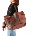 Mersea La Plage Metallic Tote Bag In Bronze In Brown