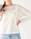 Mersea Moderne Crewneck Tee In White