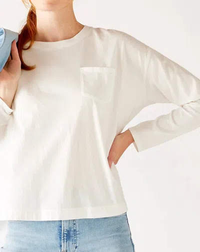 Mersea Moderne Crewneck Tee In White