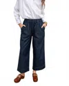 Mersea Sammie Wide Leg Pant In Rinse Chambray In Blue