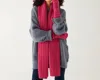 Mersea Women's Après Oversized Scarf In Raspberry In Multi