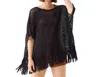Mersea Women's Playa Poncho In Black In Black