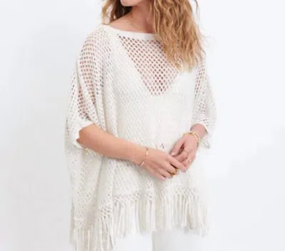 Mersea Women's Playa Poncho In Sea Salt In White