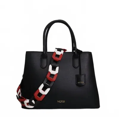 Mersi Meghan Satchel Bag In Black