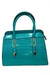 Mersi Women's The Elsa Satchel In Sage In Blue