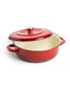 Merten & Storck Enameled Iron 4-quart 1873 Braiser In Foundry Red