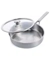 Merten & Storck Stainless Steel 3.5-quart Saute Pan With Lid In Stainless Steel