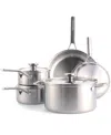 Merten & Storck Stainless Steel 8-piece Cookware Set In Stainless Steel