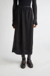 Meruert Tolegen Carnation Lace Column Skirt In Black