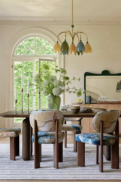 Merve Kahraman Design Merve Kahraman Floral Glass Chandelier