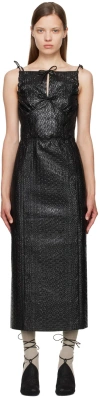 Meryll Rogge Black Bow Midi Dress In Black