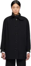 Meryll Rogge Black Button Coat In Black