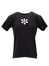 Meryll Rogge Black Crewneck Embroidery T-shirt In Black