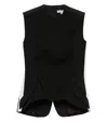 Meryll Rogge Black Solid Round Neck Top In Black