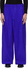 Meryll Rogge Blue Drawstring Trousers In Blue