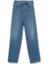 Meryll Rogge Blue Straight Jeans In Blue