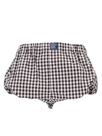 Meryll Rogge Gingham-pattern Bloomer Shorts In Black