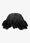 Meryll Rogge Broderie Anglaise Cape Top In Black