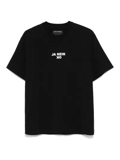 Meryll Rogge Ja Nein Ok Fitted T-shirt In Black