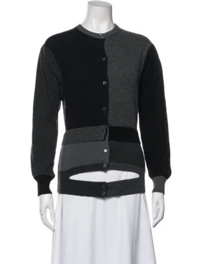 Pre-owned Meryll Rogge Cashmere Colorblock Pattern Sweater In Blue