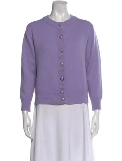 Pre-owned Meryll Rogge Cashmere Crew Neck Sweater In Purple