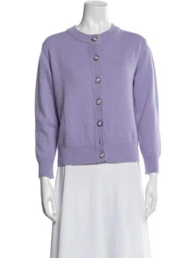 Pre-owned Meryll Rogge Cashmere Crew Neck Sweater In Purple