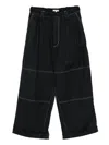 Meryll Rogge Contrast-stitching Trousers In Black