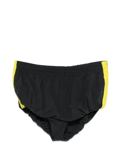 Meryll Rogge Contrast-stripe Drawstring Shorts In Black