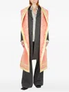 Meryll Rogge Blanket Draped Classic Coat In Pink