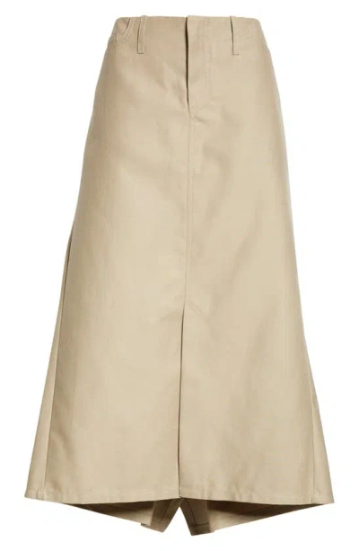 Meryll Rogge Draped Back Cotton A-line Skirt In Clay