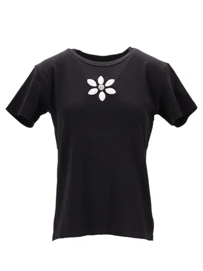 Meryll Rogge Fitted T-shirt W/ Embroidery