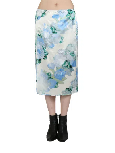 Meryll Rogge Floral-print Midi Skirt In Blau