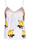 Meryll Rogge Floral-print Ombré Tank Top In Multicolour