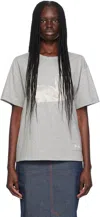 Meryll Rogge Gray Printed-graphic T-shirt In Grey Melange