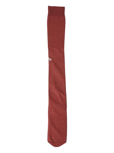Meryll Rogge Intarsia Ribbed Socks In Brown