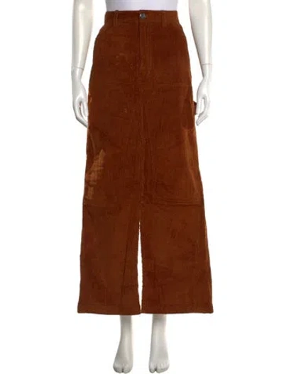 Pre-owned Meryll Rogge Long Skirt In Orange