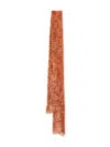 Meryll Rogge Metallic Effect Scarf In Orange