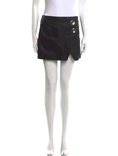 Pre-owned Meryll Rogge Nylon Mini Skirt In Black