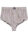 Meryll Rogge Striped Shorts In Brown Multi
