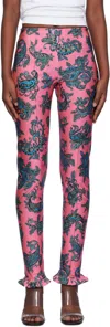 Meryll Rogge Pink Ruffle Sport Leggings In Pink