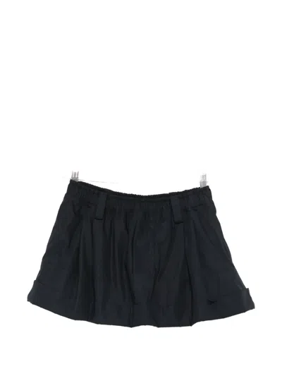 Meryll Rogge Pleated Elasticated Shorts In Black