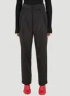 Meryll Rogge Pleated Tuxedo Pants In Black